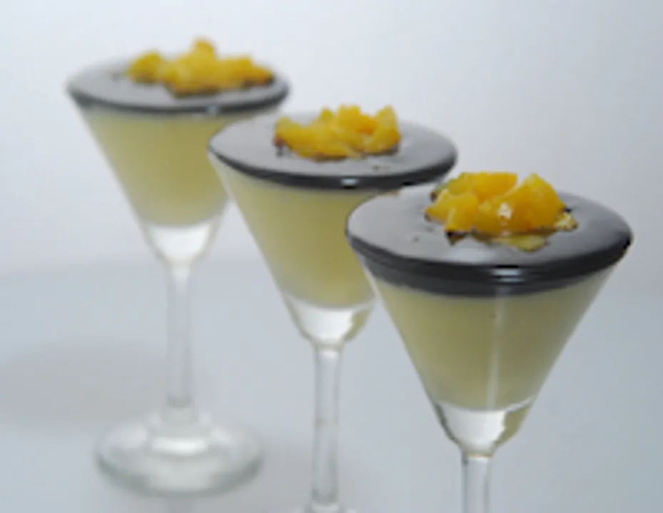 Eggless Peach Mousse  