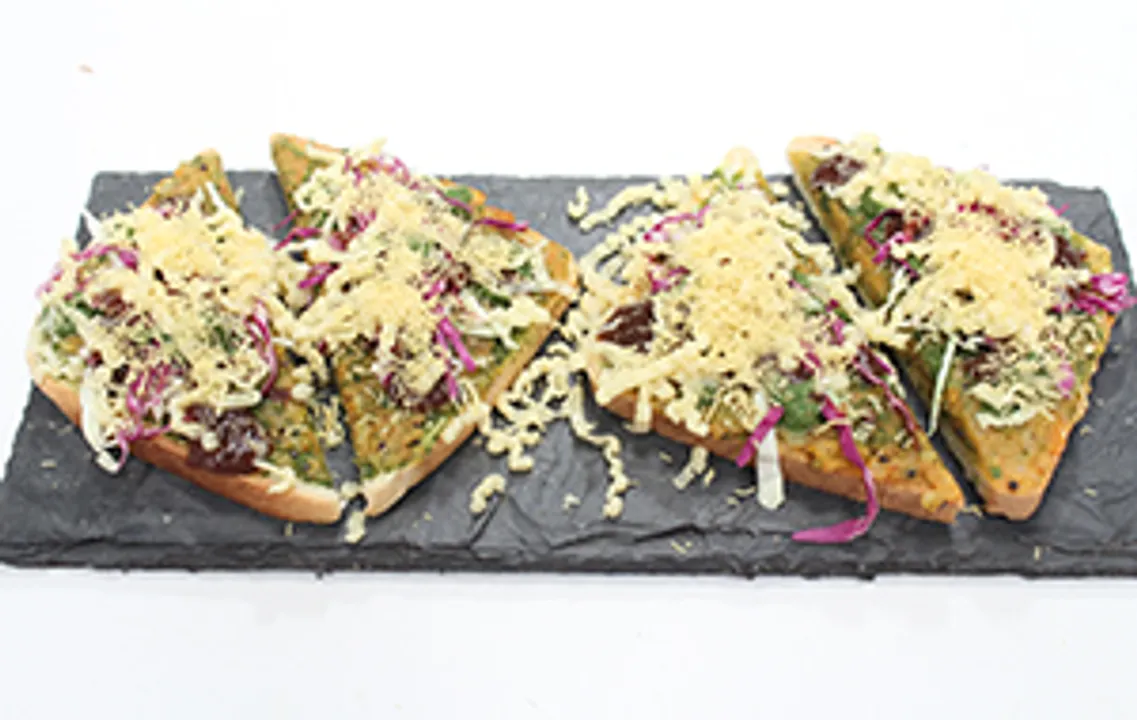 Open Sandwich Chaat