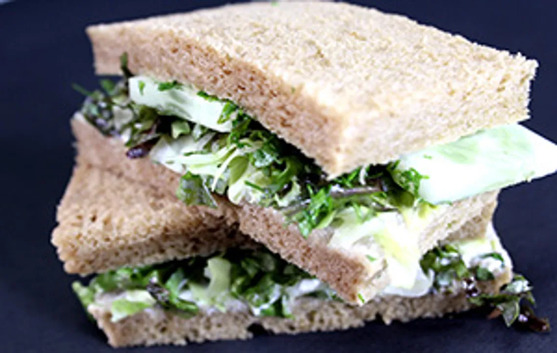 Cucumber and Dill Sandwich with Philadelphia Sprea