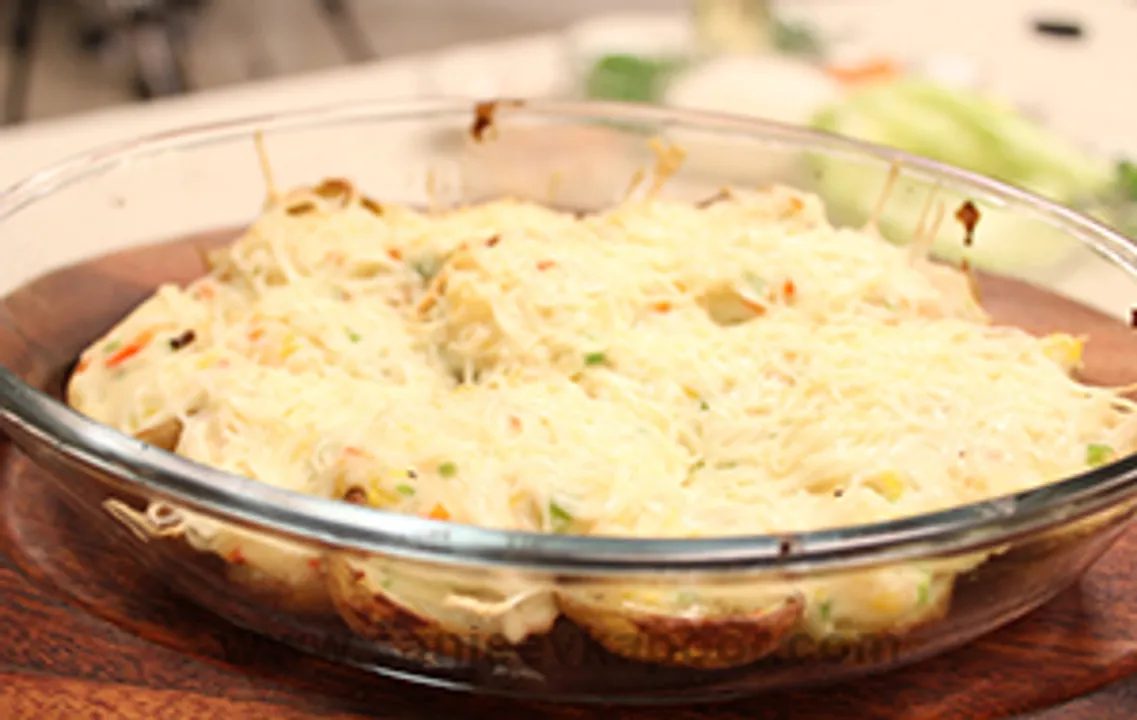 Baked Cheesy Potato Shells