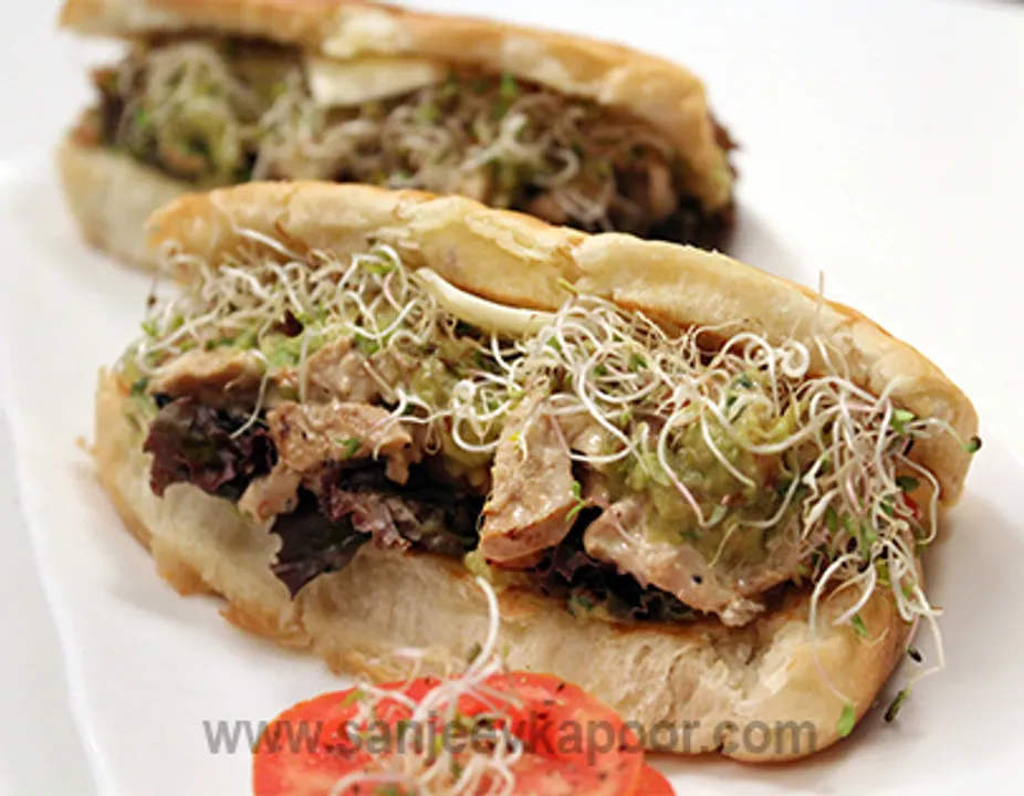 Grilled Chicken Guacamole Sandwich