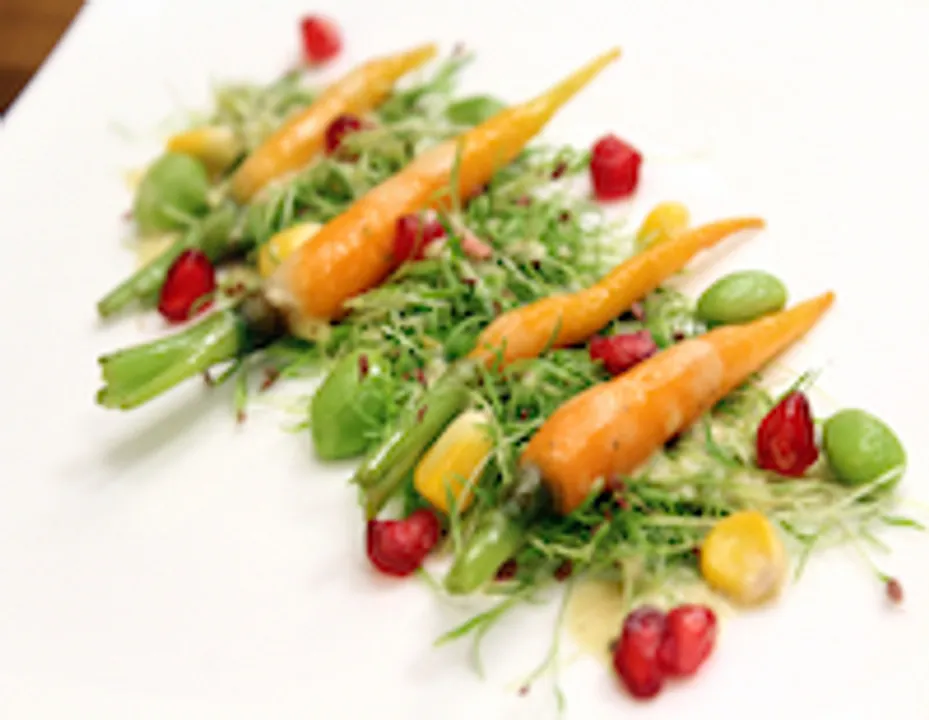 Baby Carrot Green Salad  - SK Khazana