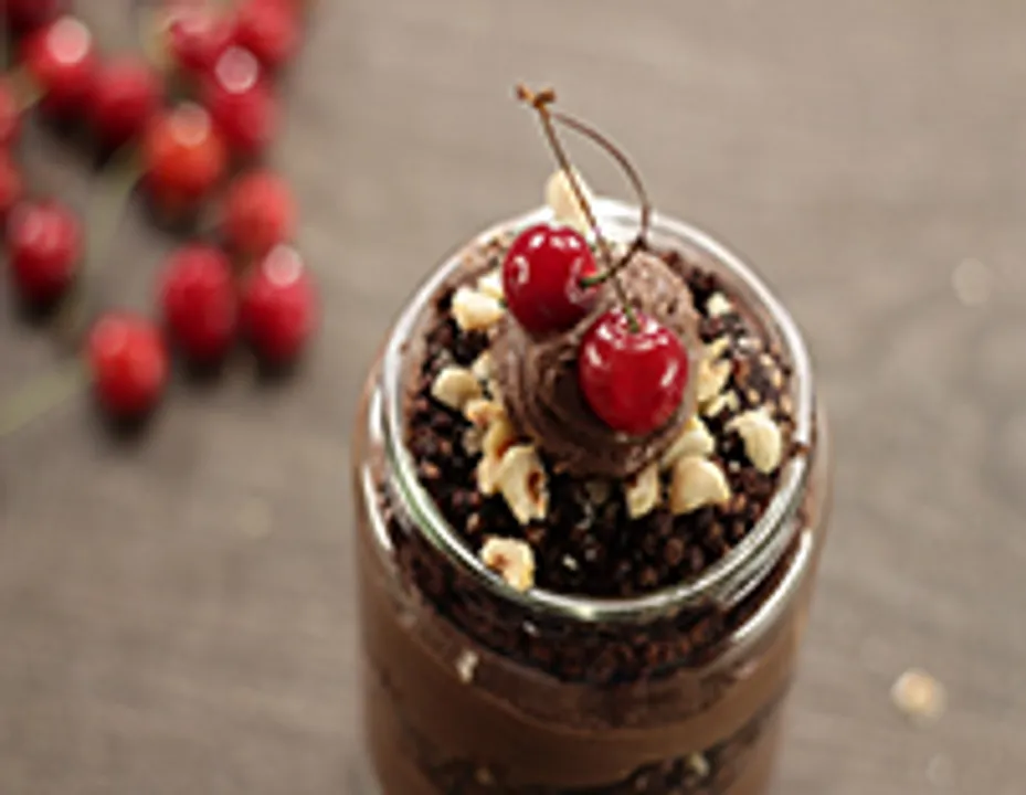 Dark Chocolate Cake in a Jar - SK Khazana