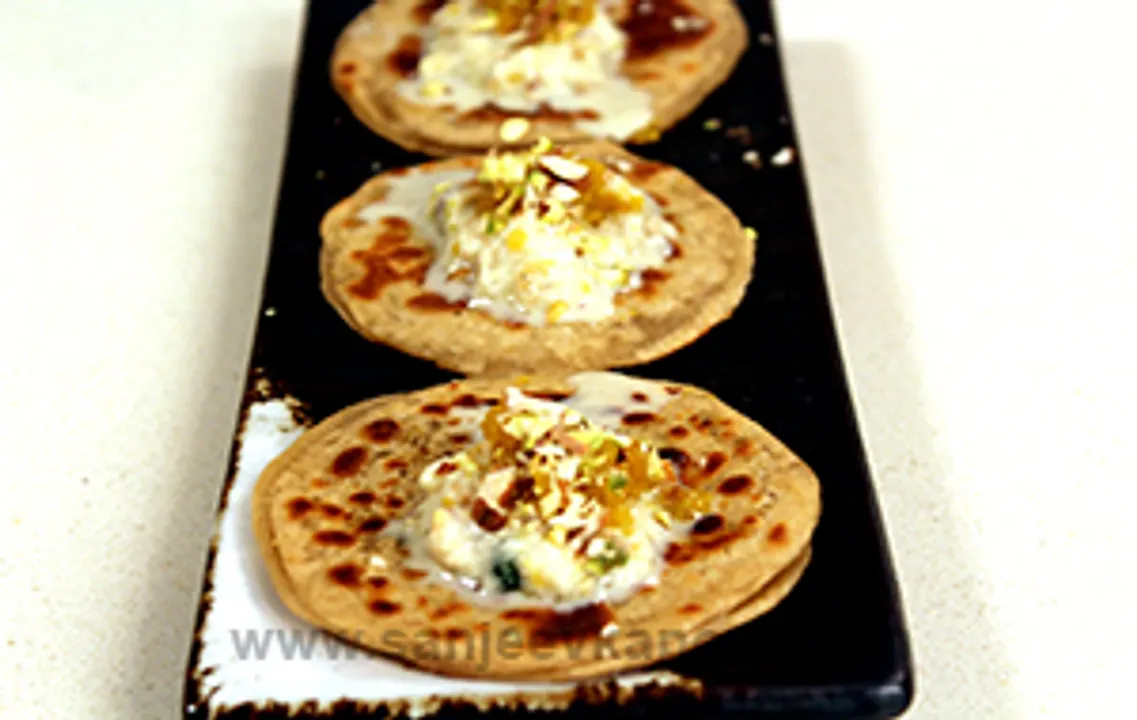 Motichoor Parantha with Rabdi