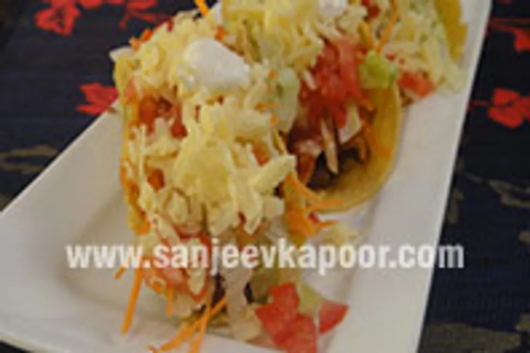 Tacos with Refried Beans