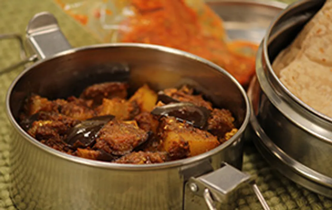 Baingan Aloo Sukhi Sabzi