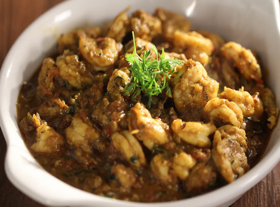 Kadai Prawns Masala 