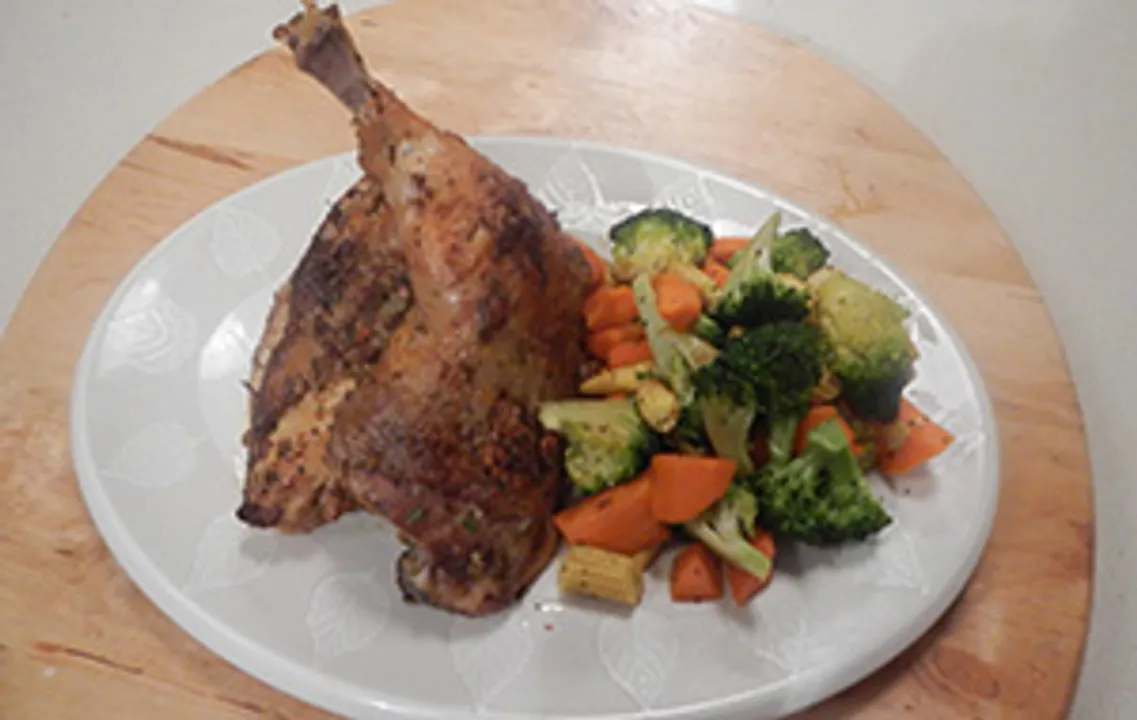 Spring Chicken with Sauteed Vegetables