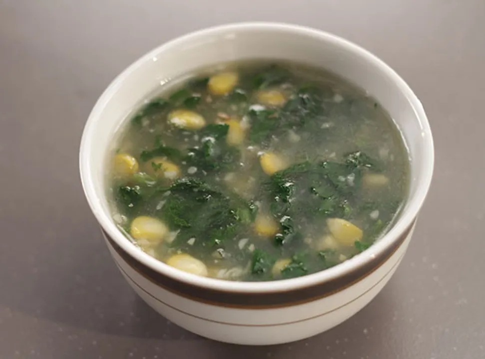 Spinach and Corn Soup-SK Khazana