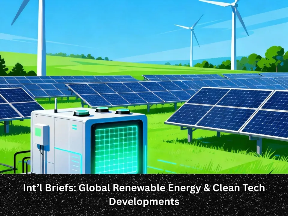 International Briefs Global Renewable Energy & Clean Tech Developments