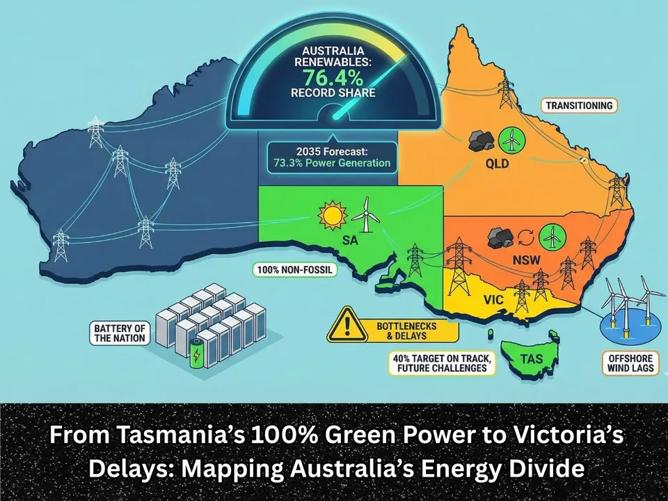 From Tasmania’s 100% Green Power to Victoria’s Delays Mapping Australia’s Energy Divide