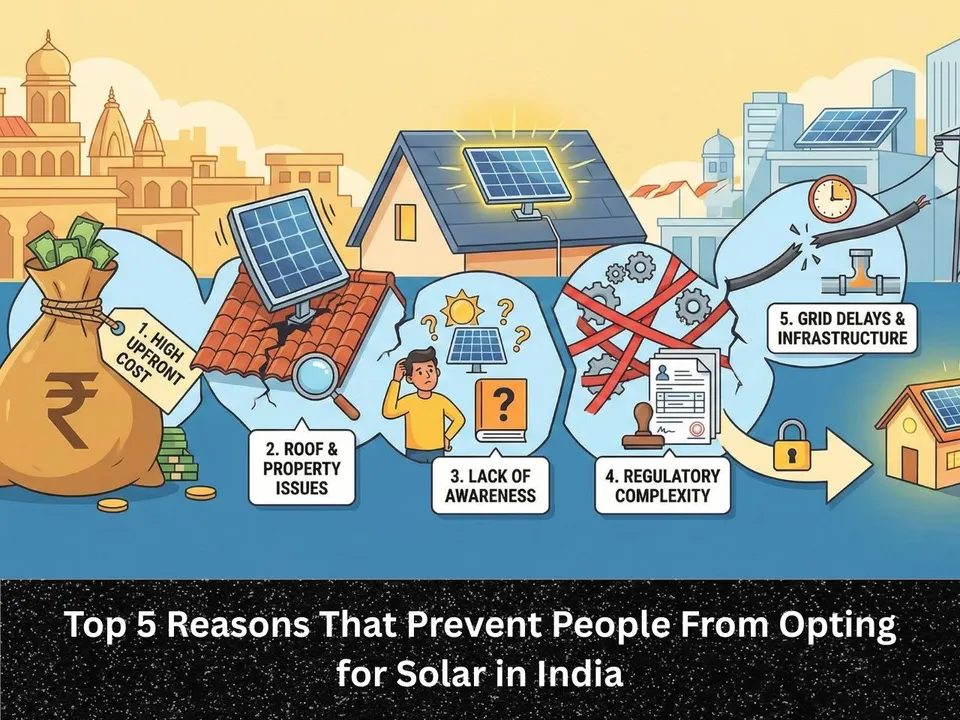 Top 5 Reasons That Prevent People From Opting for Solar in India