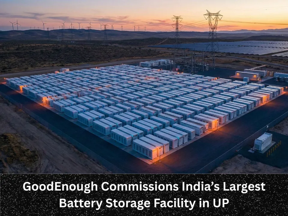 GoodEnough Commissions India’s Largest Battery Storage Facility in UP