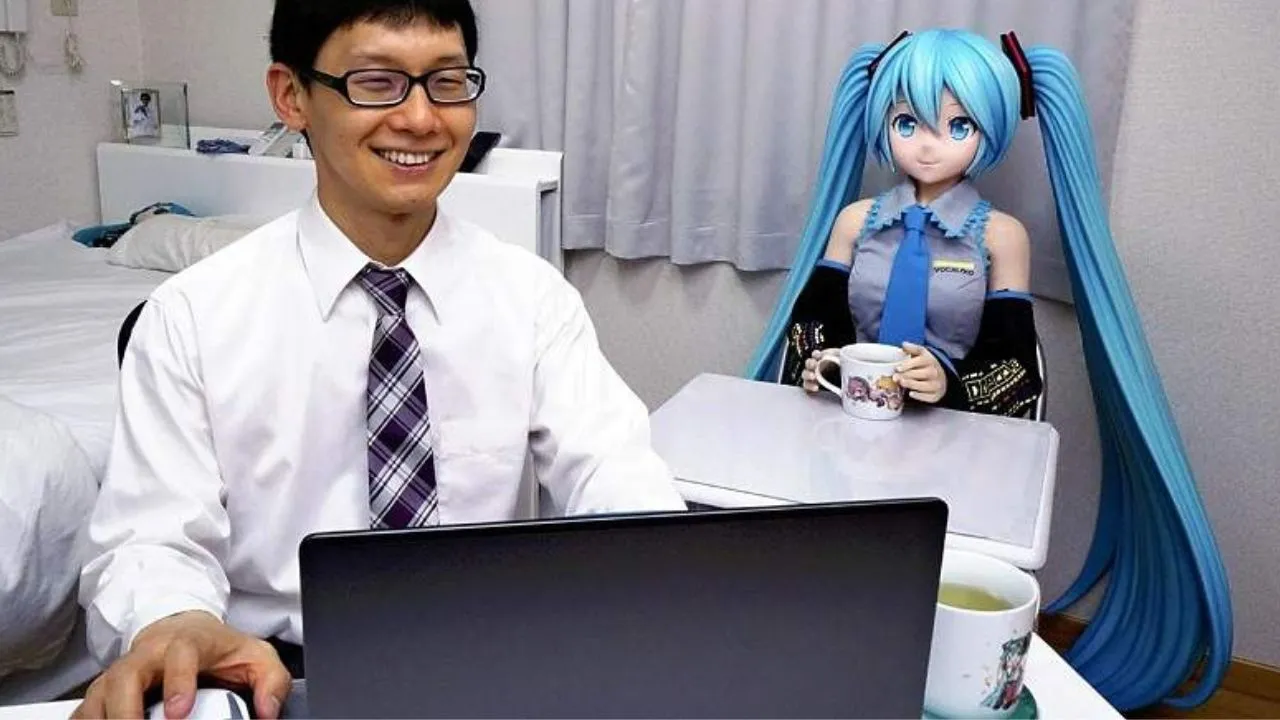 Japanese man in love with anime character