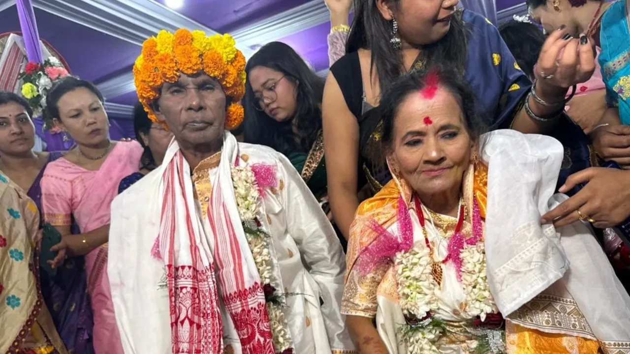 Old Age Home Couple