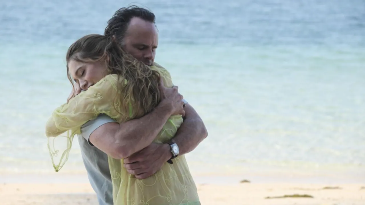 Walter Goggins and Aimee Lou Wood in The White Lotus and Aimee Lou Wood in The White Lotus