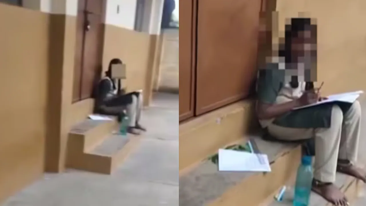menstruating girl forced to sit outside
