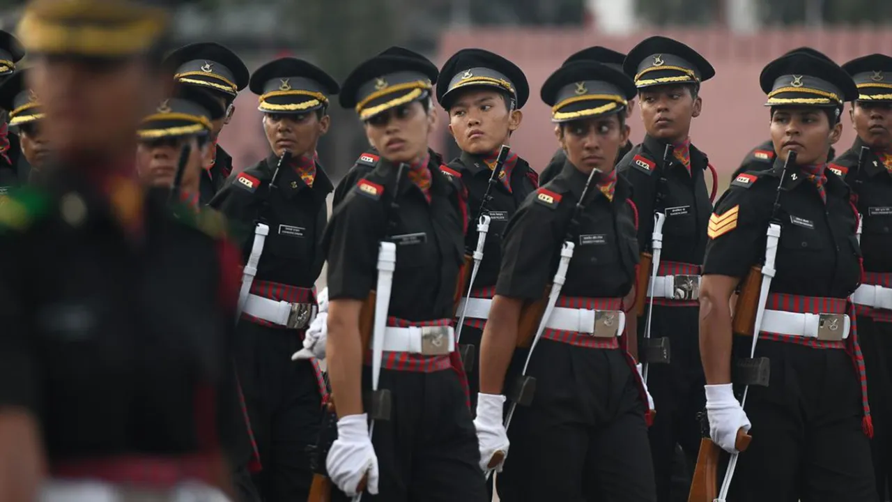 women in nda armed forces parade republic day