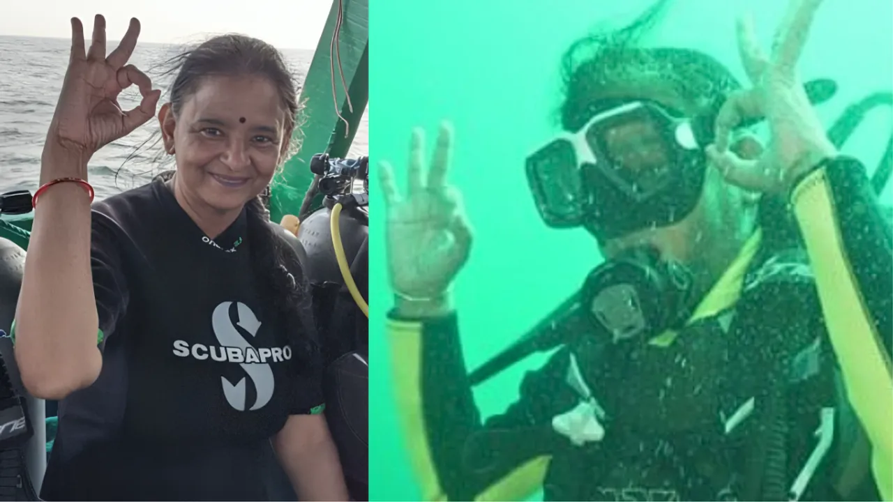 uma mani diver at 49
