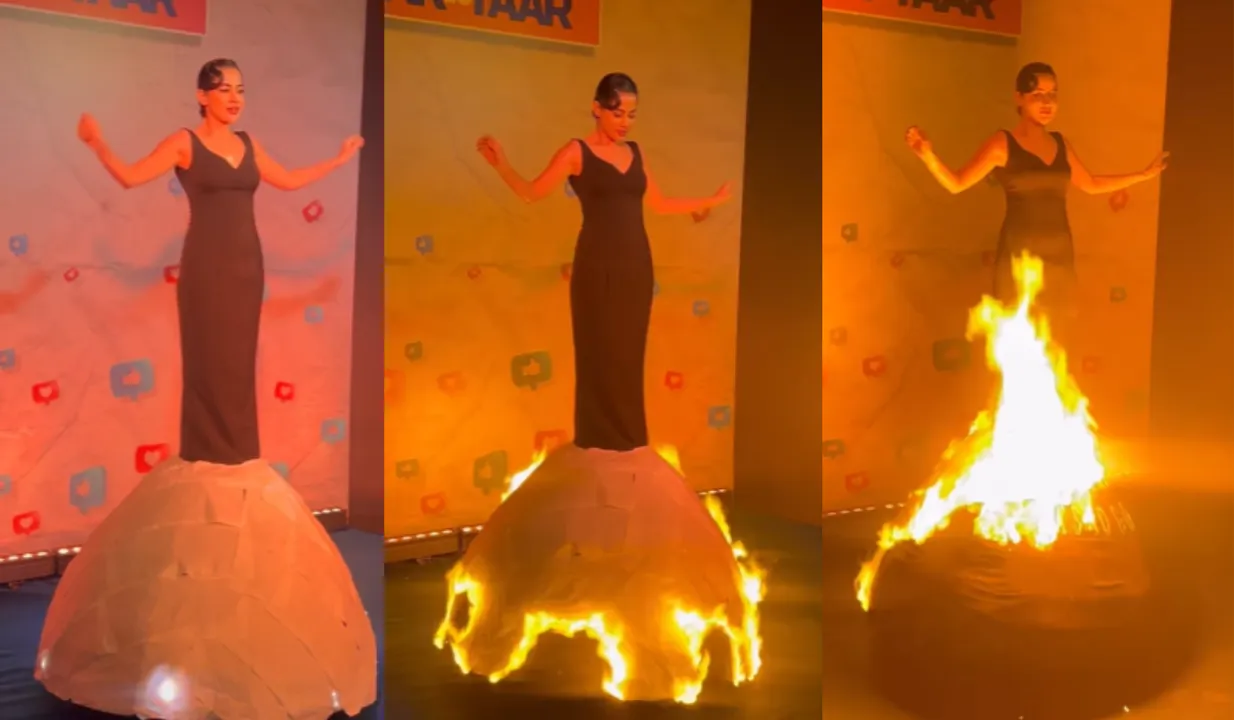 Burned My Lashes & Eyebrows: Uorfi Javed Sets Her Dress On Fire