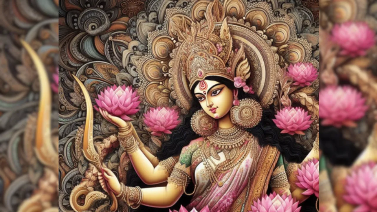 durga puja flowers for god