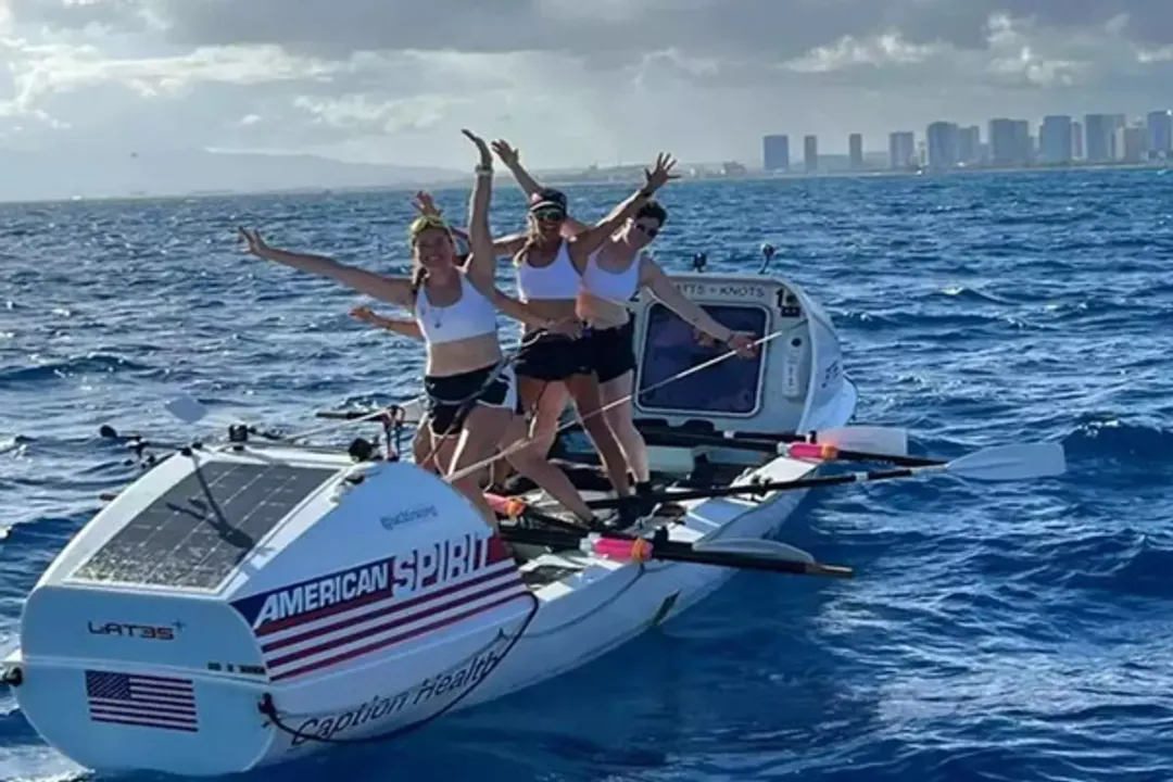 All-women rowing world record