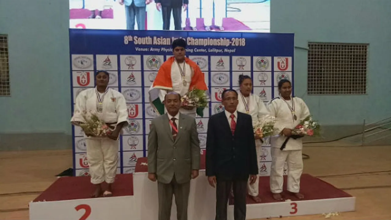 India's women judo team