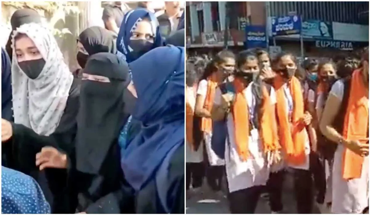 Students In Saffron Shawls