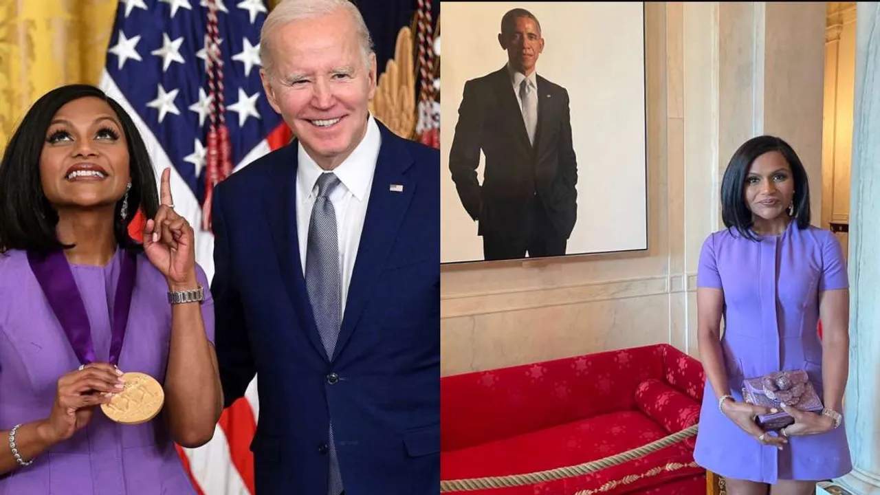 Mindy Kaling Receives Prestigious National Medal Of Arts From US President Joe Biden