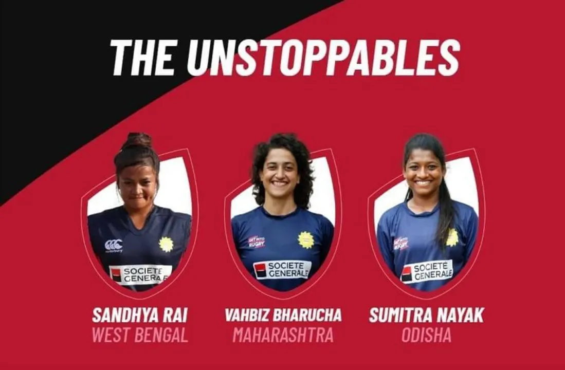 World Rugby Sandhya Rai, Sumitra Nayak& Vahbiz Bharucha