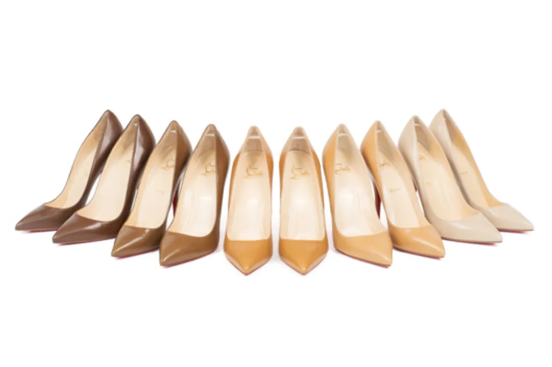 Louboutin nude shoes
