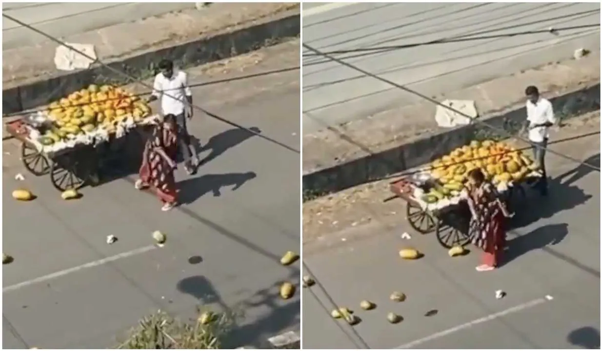 Gauahar Khan Slams The Bhopal Woman, Woman Throws Vendor's Fruits