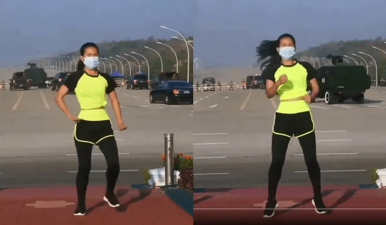 Myanmar aerobics video