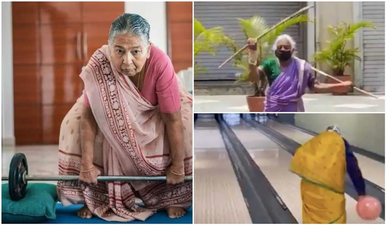 older women saree influencers
