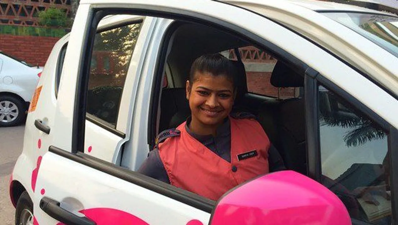 Pink and white, Pepper Sprays and Panic Buttons: the New Meru Taxis