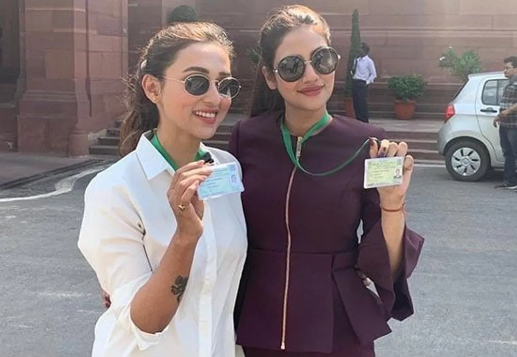 Mimi Chakraborty and Nusrat Jahan