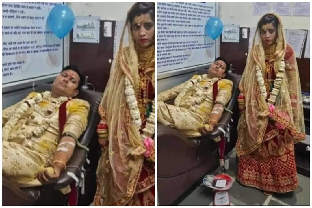 Couple Donates Blood On Wedding Day