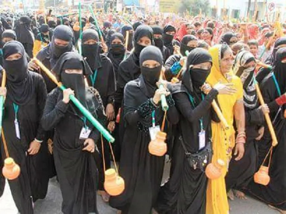 Women in burqa