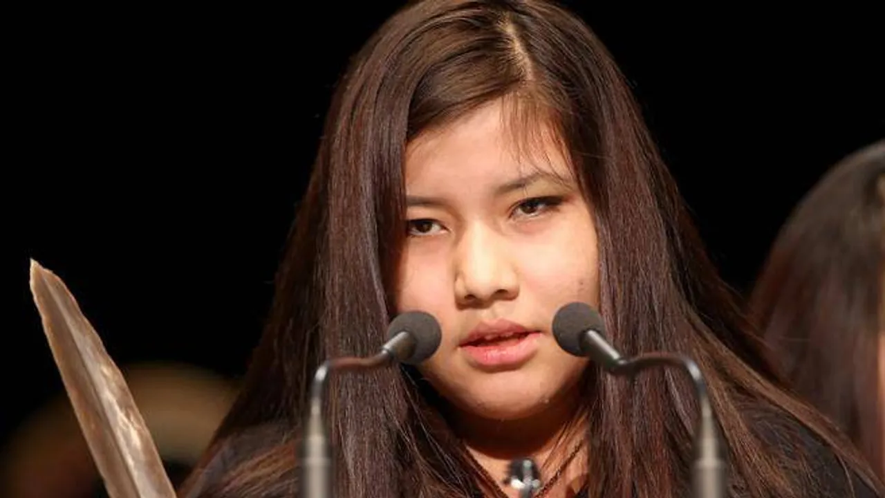 Canadian victim of violence, Rinelle Harper, stands up for indigenous women