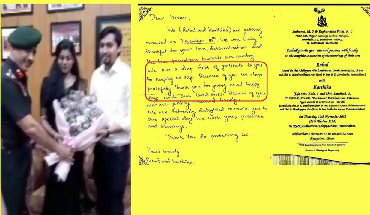 Kerala Couple Invites Indian Army