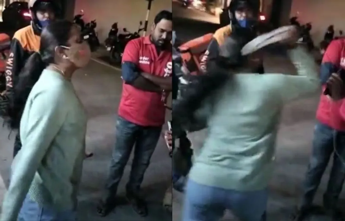 Woman Attacks Zomato Delivery Agent