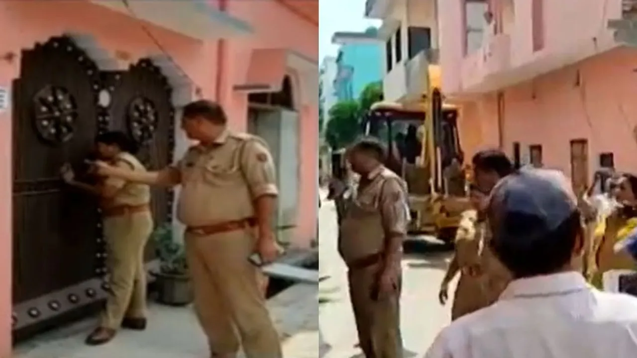 UP Police Bulldozer Help Woman