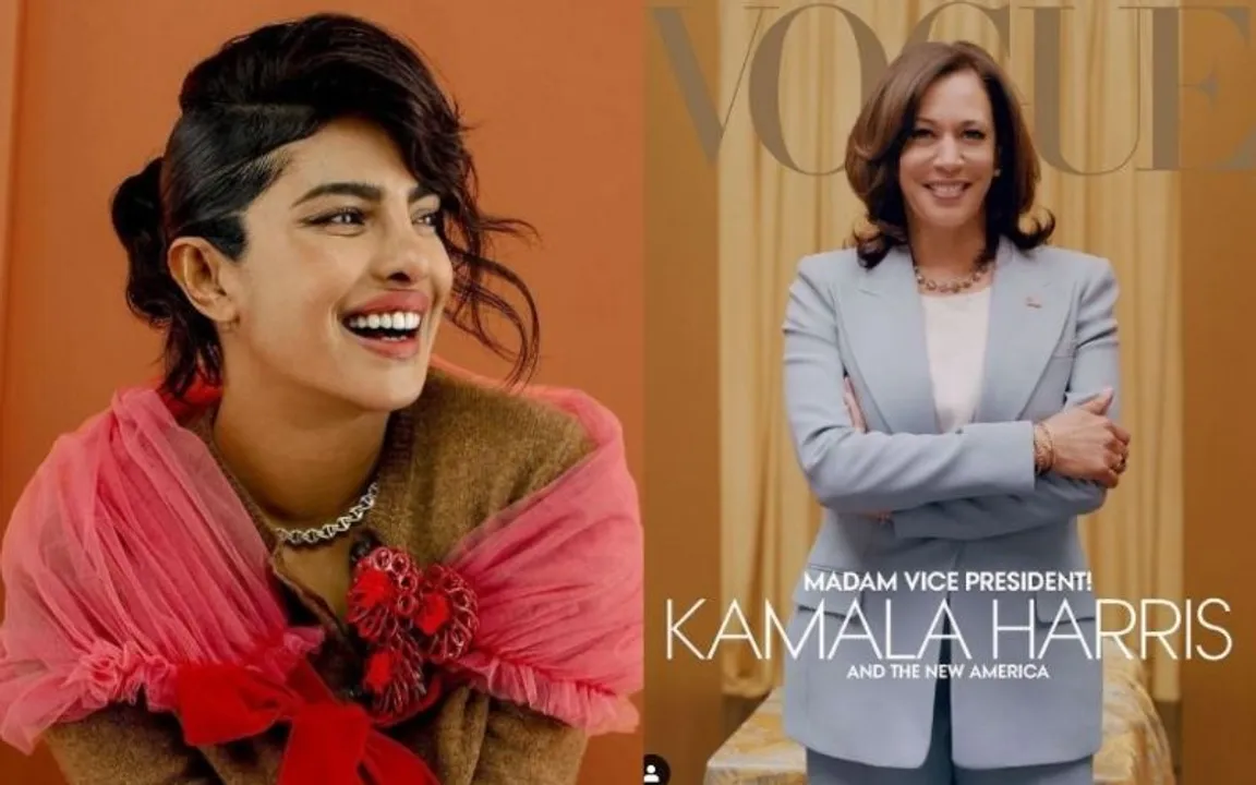 Priyanka Chopra on Kamala Harris ,Priyanka Chopra Kamala Harris vogue cover
