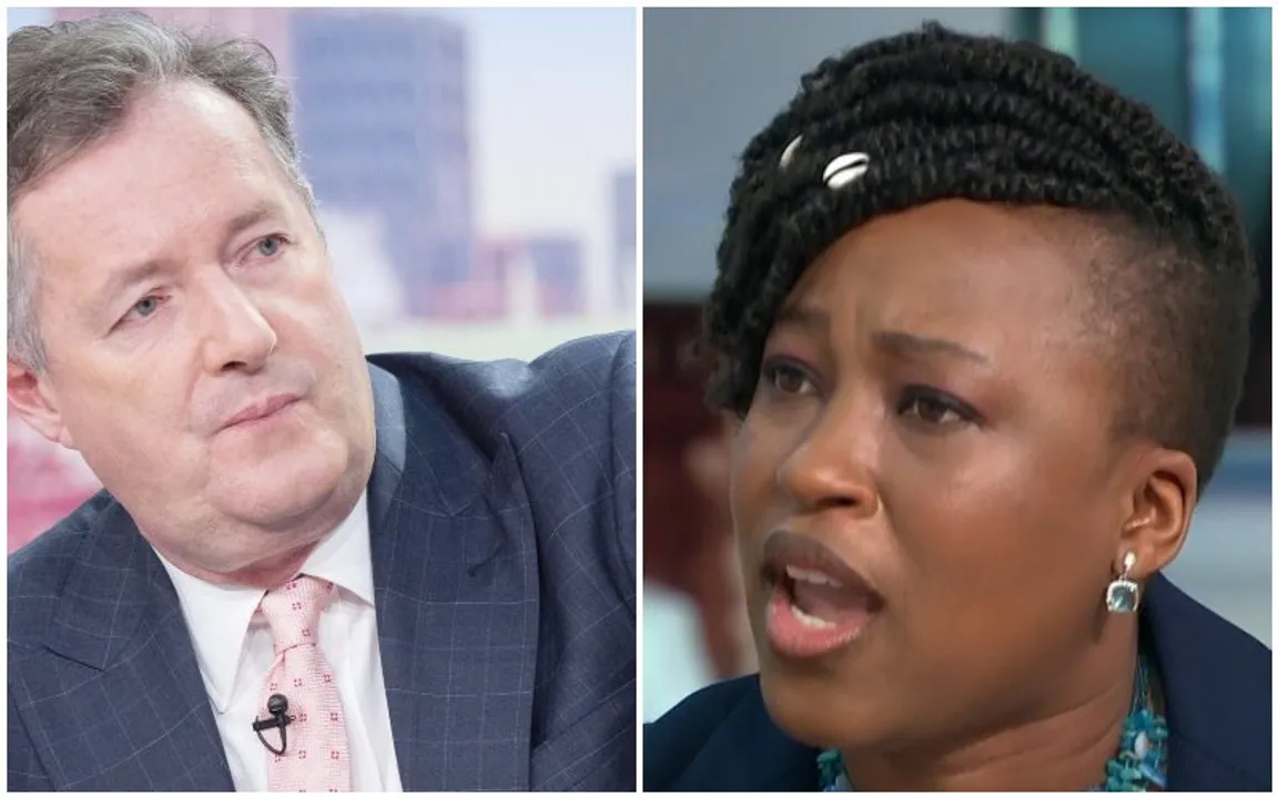 Piers Morgan and Shola Mos-Shogbamimu