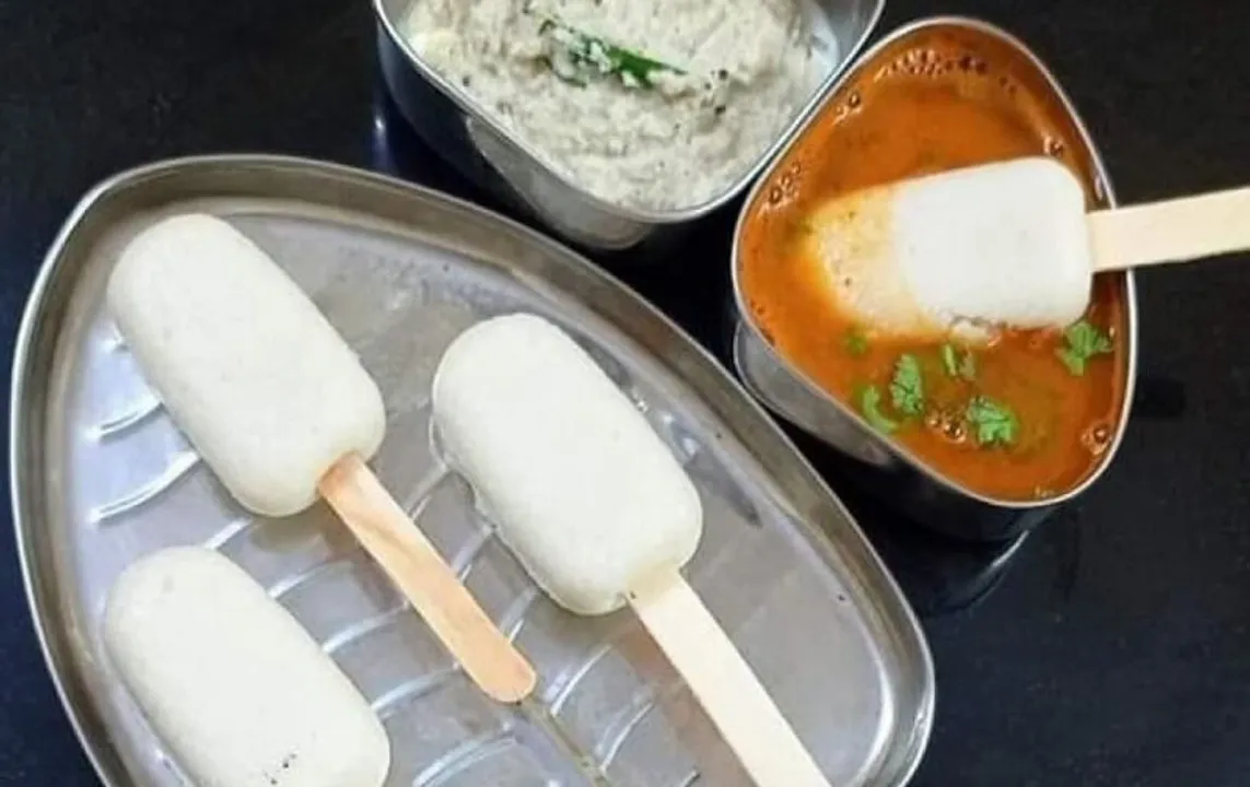 Idli on ice cream stick