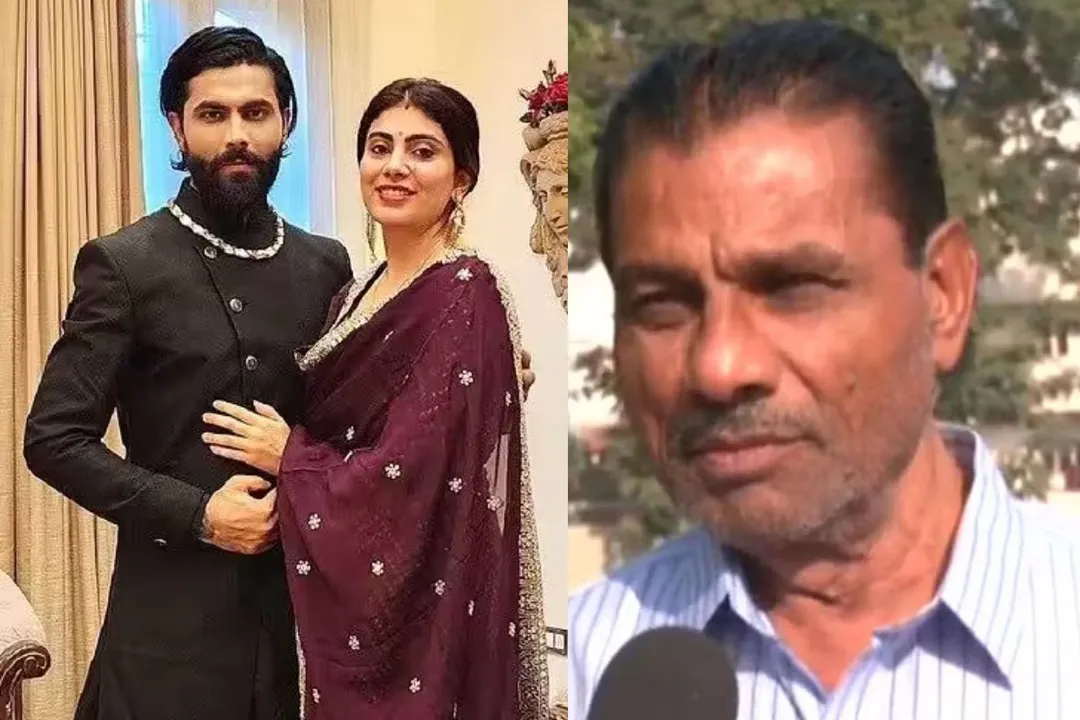 Ravindra Jadeja and his Father