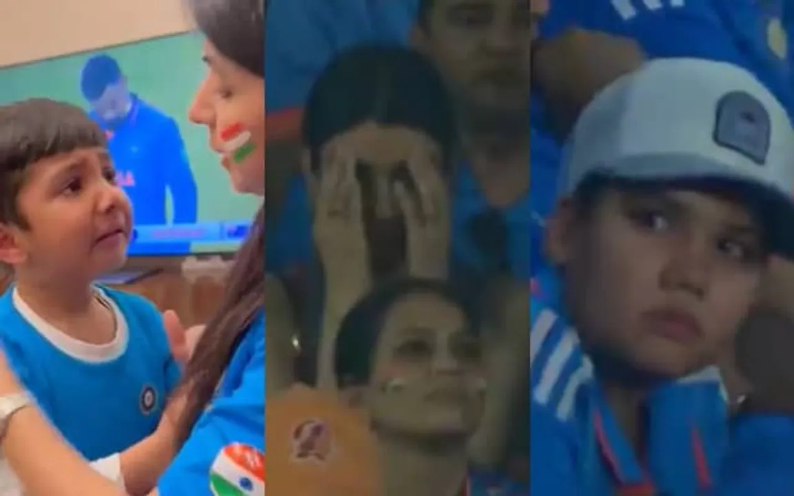 A little kid cried on team India's defeat
