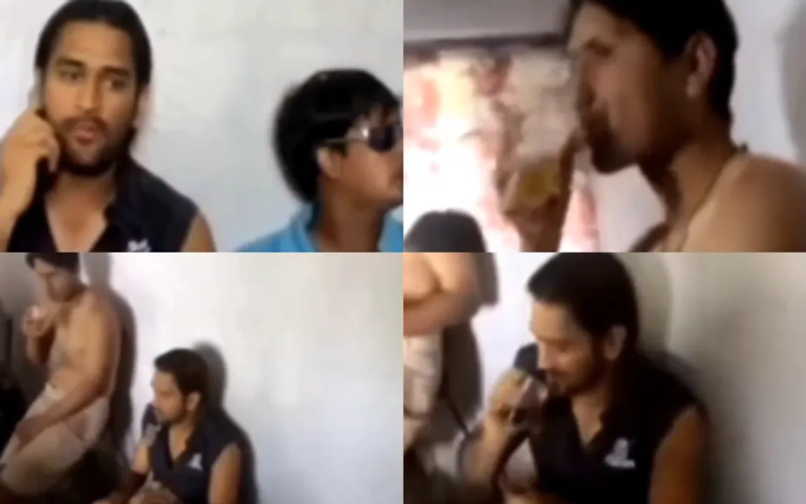 MS Dhoni Old Video of drinking alcohol With Friends goes viral!