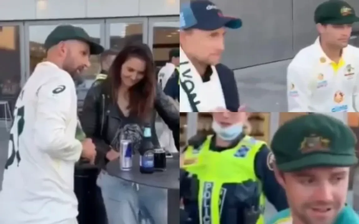 England and Australian cricketers. (Photo Source: Twitter/Matt de Groot)