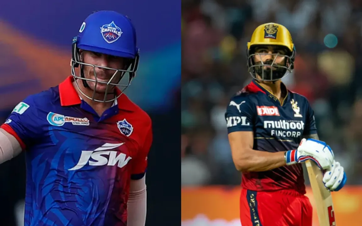 David Warner and Virat Kohli (Image source- Twitter